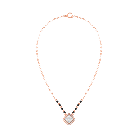 18K Gold & Diamond Beaded Mangalsutra For Women KRE90175