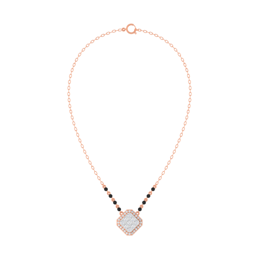 18K Gold & Diamond Beaded Mangalsutra For Women KRE90178