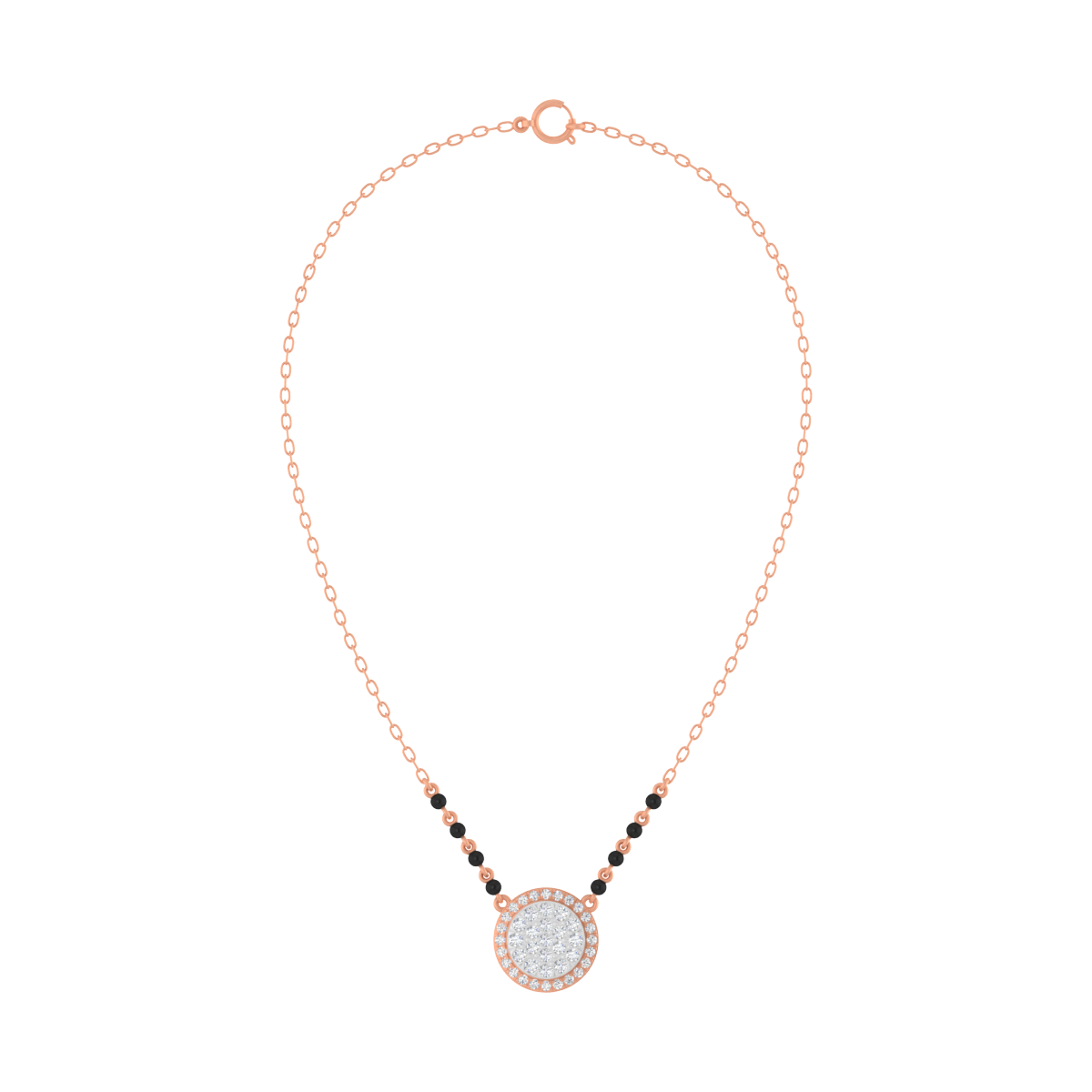 Gold & Diamond Modern Beaded Mangalsutra For Women KRC50183