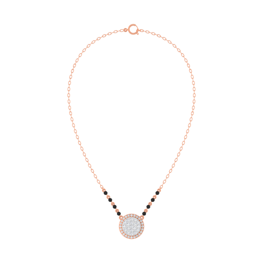 18K Gold & Diamond Beaded Mangalsutra For Women KRE90179