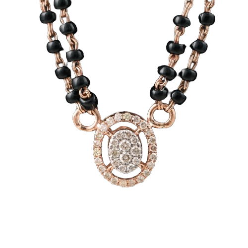 Gold & Diamond Modern Mangalsutra For Women KRC50124