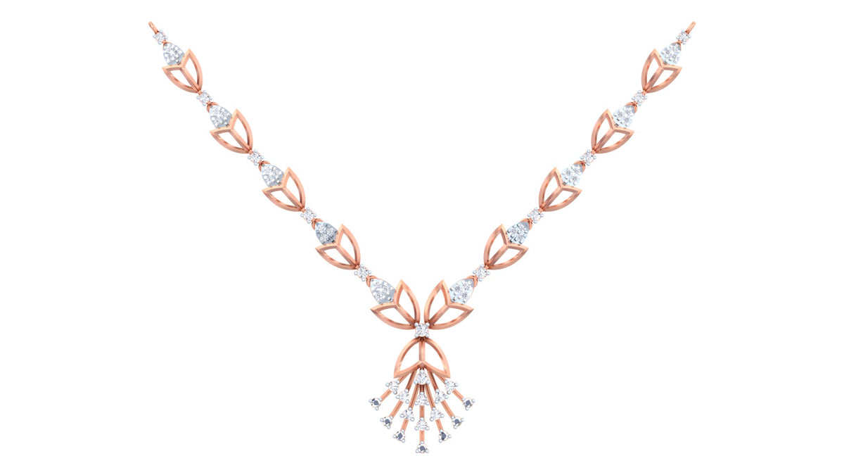 14K Gold & Diamond Necklace Set KRH44032N
