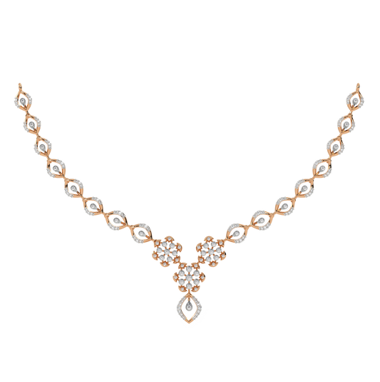 14K Gold & Diamond Dailywear Necklace Set KRH44034N