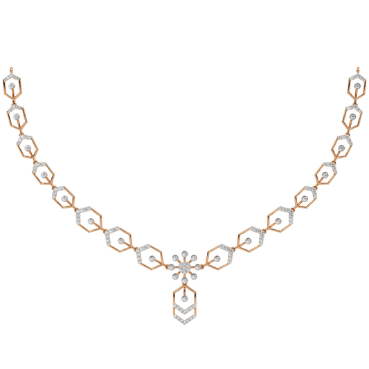 14K Gold & Diamond Dailywear Necklace Set KRH44035N