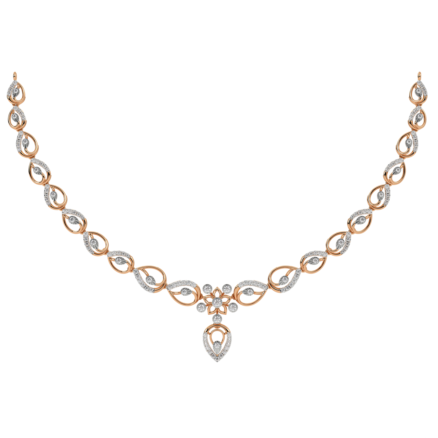 14K Gold & Diamond Dailywear Necklace Set KRH44036N