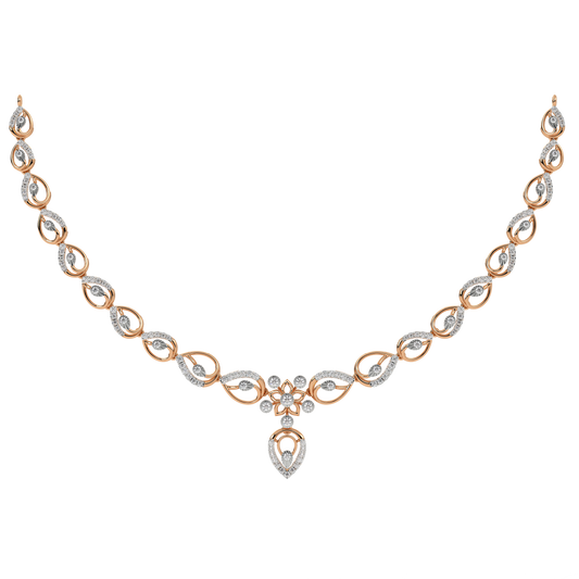 14K Gold & Diamond Dailywear Necklace Set KRH44036N