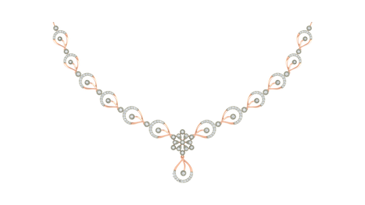 14K Gold & Diamond Lightweight Necklace Set KRH44039N-A