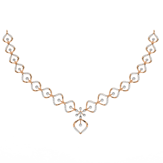 14K Gold & Diamond Dailywear Necklace Set KRH44040N