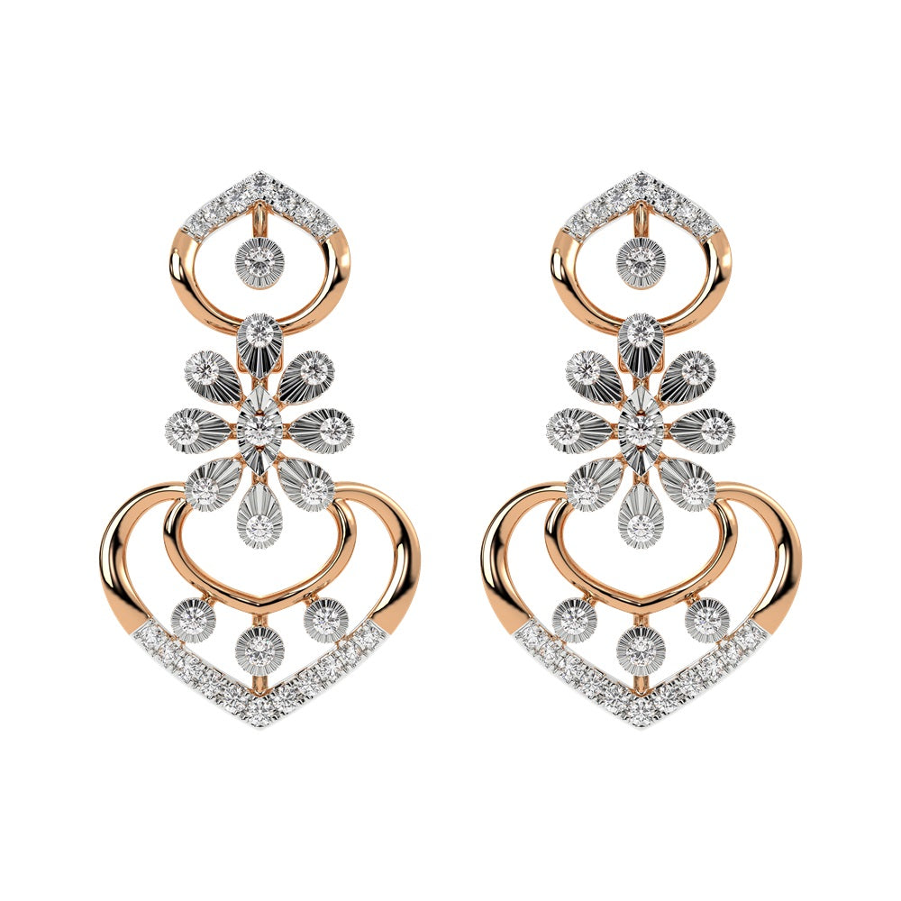 14K Gold & Diamond Women Earring KRH44042E