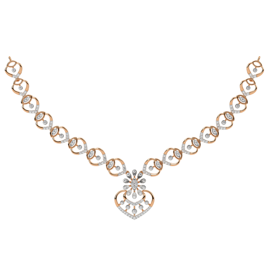 14K Gold & Diamond Dailywear Necklace Set KRH44042N