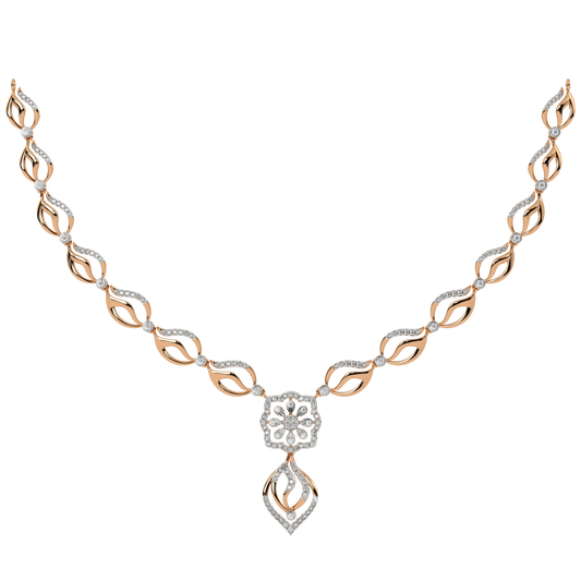 14K Gold & Diamond Dailywear Necklace Set KRH44043N