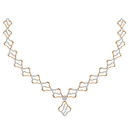 14K Gold & Diamond Lightweight Necklace Set KRH44044N
