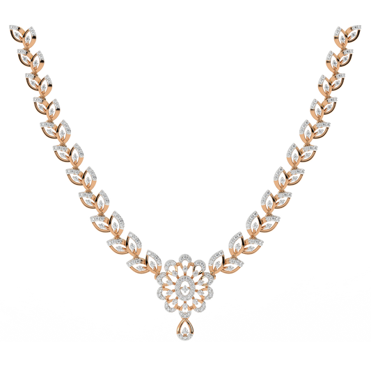 14K Gold & Diamond Dailywear Necklace Set KRH44046N