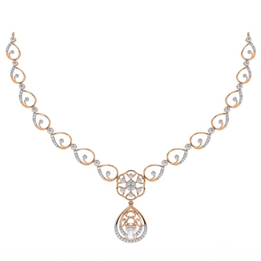 14K Gold & Diamond Dailywear Necklace Set KRH44047N