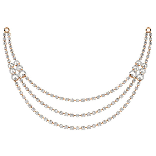 14K Gold & Diamond Choker Necklace Set KRH44049N