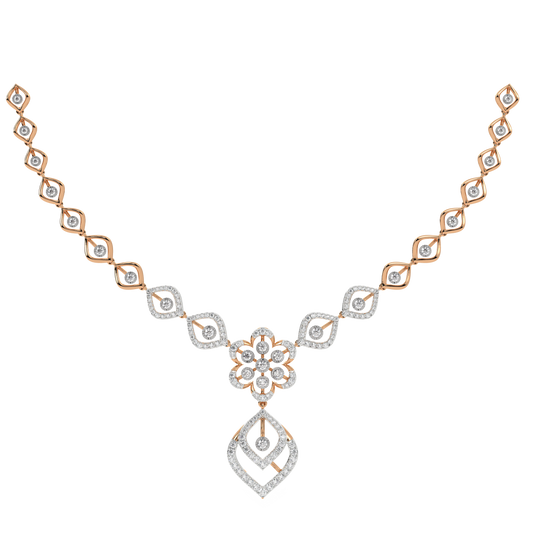 14K Gold & Diamond Necklace Set KRH44124N