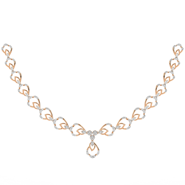 Gold & Diamond Lightweight Necklace Set KRC60061