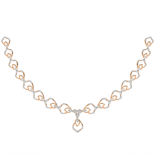 14K Gold & Diamond Lightweight Necklace Set KRH44125N