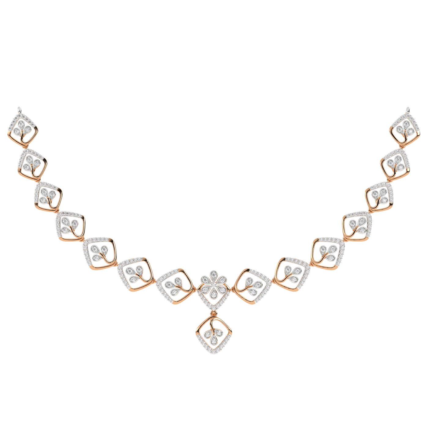 14K Gold & Diamond Dailywear Necklace Set KRH44126N