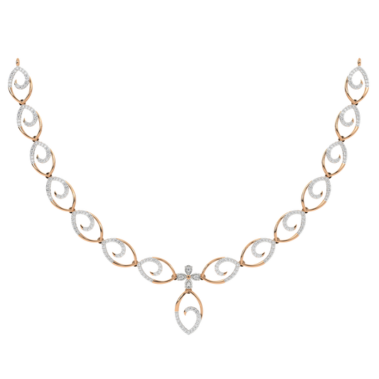 14K Gold & Diamond Lightweight Necklace Set KRH44128N