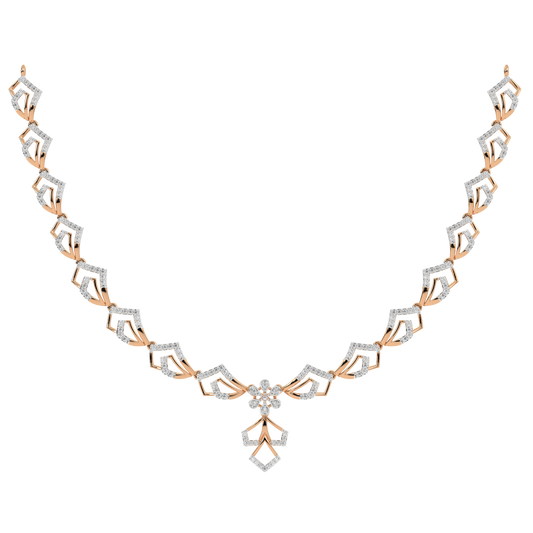 14K Gold & Diamond Lightweight Necklace Set KRH44130N