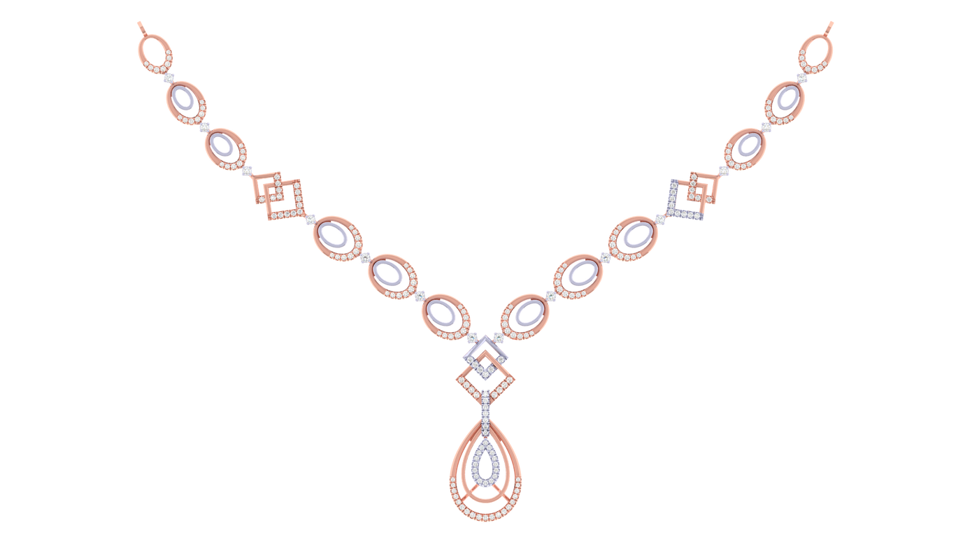 Gold & Diamond Necklace Set KRC60134