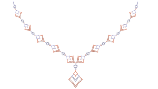 14K Gold & Diamond Dailywear Necklace Set KRI44008N
