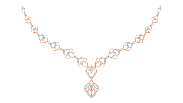 Gold & Diamond Dailywear Necklace Set KRC60089