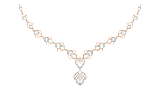 14K Gold & Diamond Dailywear Necklace Set KRI44009N-A