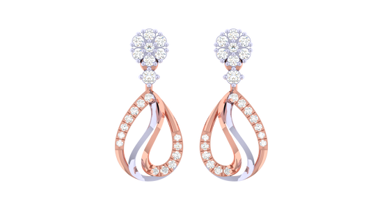 14K Gold & Diamond Women Earring KRI44012E