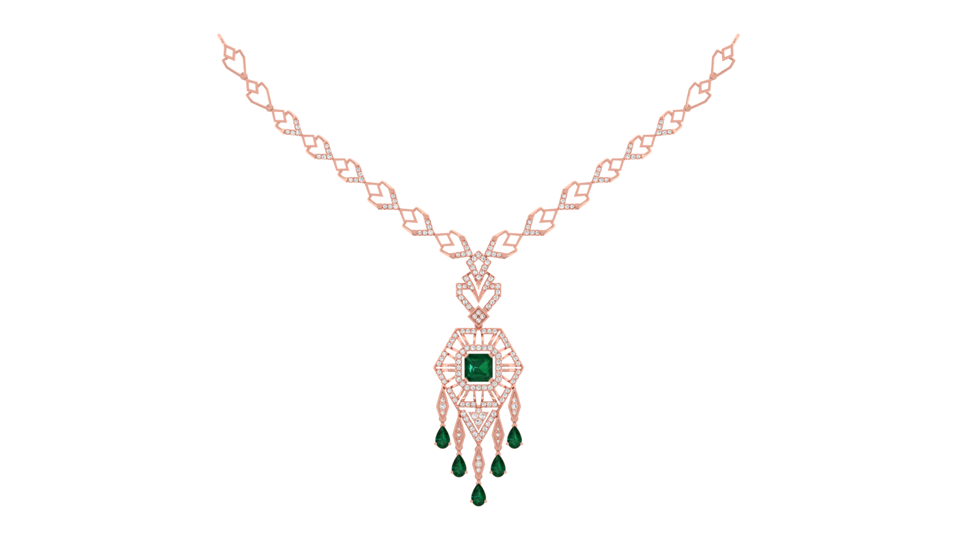 Gold & Diamond Dailywear Necklace Set KRC60120