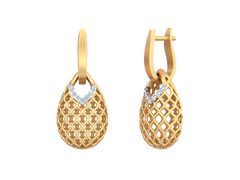 18K Gold & Diamond Women Earring KRB30023