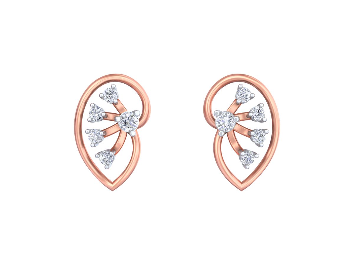 18K Gold & Diamond Women Earring KRK30027