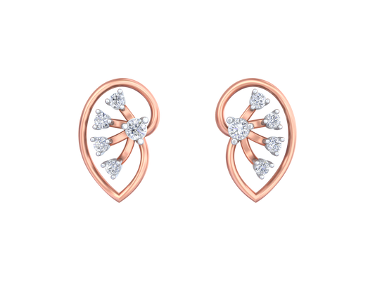 18K Gold & Diamond Women Stud Earring KRK30027