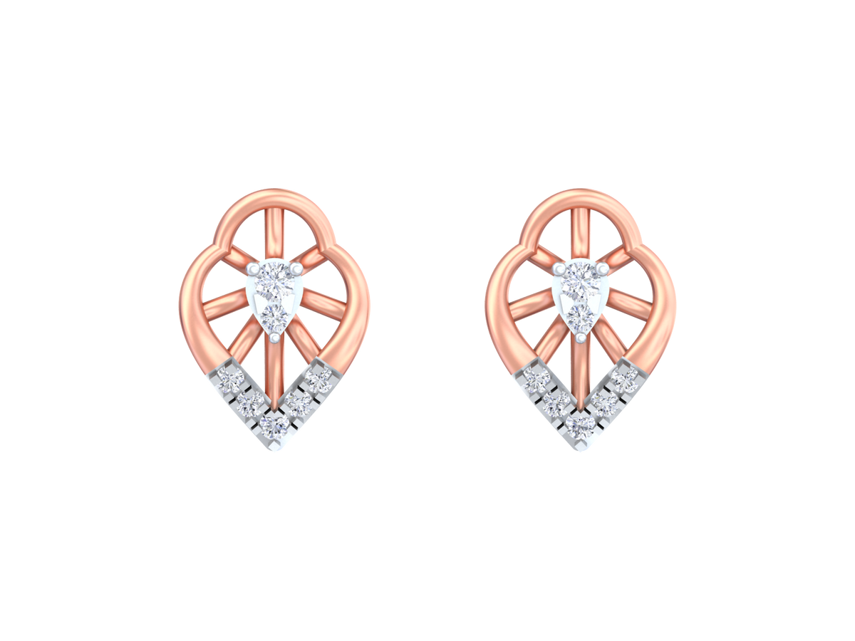 18K Gold & Diamond Women Earring KRK30030