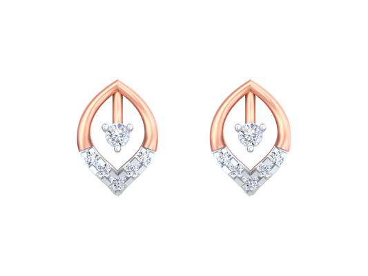 18K Gold & Diamond Women Stud Earring KRK30032