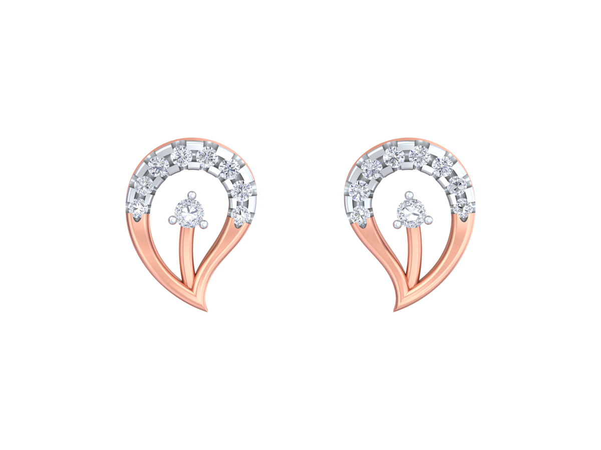 18K Gold & Diamond Women Earring KRK30037