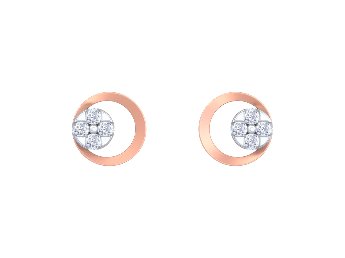 18K Gold & Diamond Women Earring KRK30041