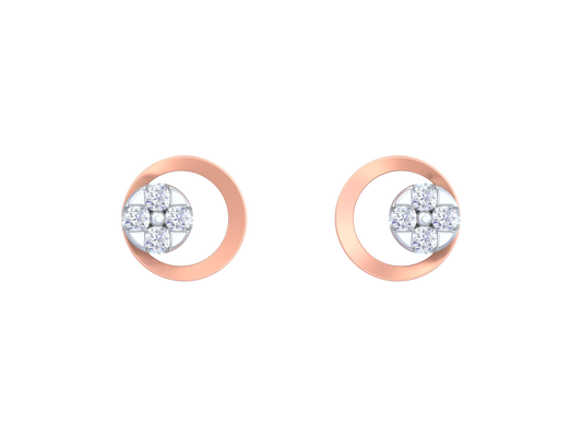 18K Gold & Diamond Women Stud Earring KRK30041