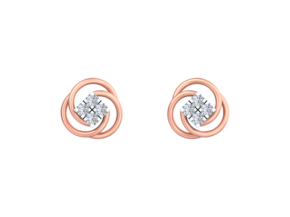 18K Gold & Diamond Women Earring KRK30043