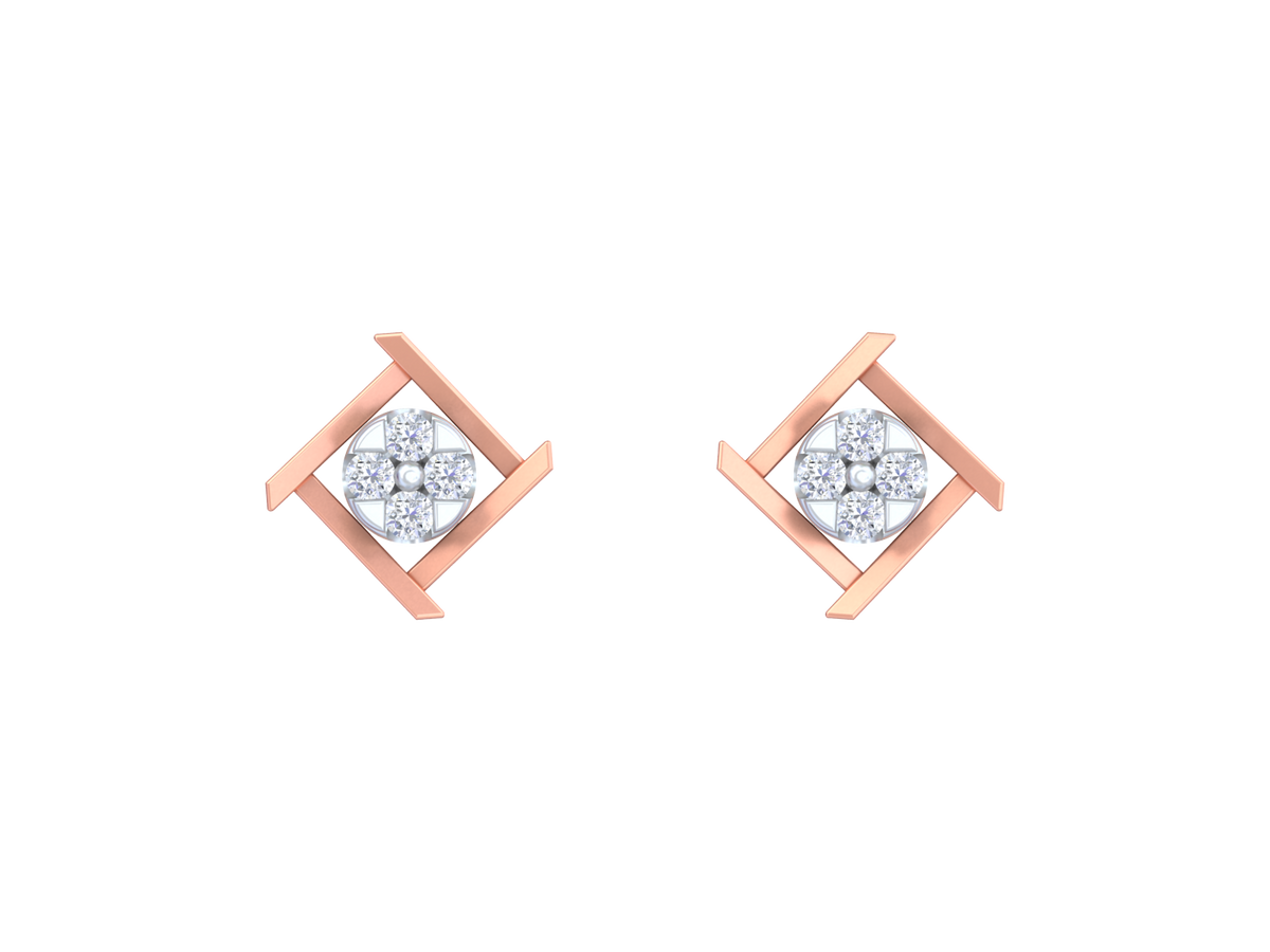 18K Gold & Diamond Women Earring KRK30045