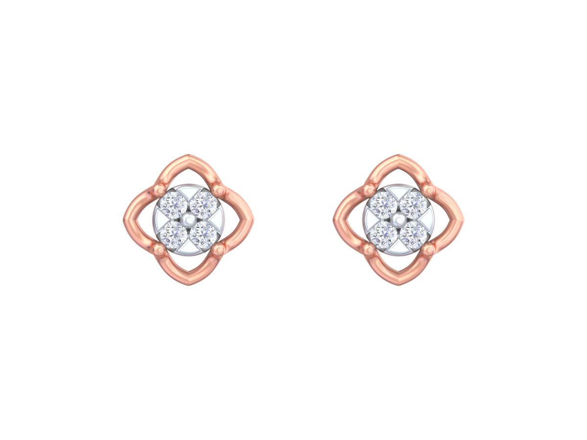 18K Gold & Diamond Women Earring KRK30046