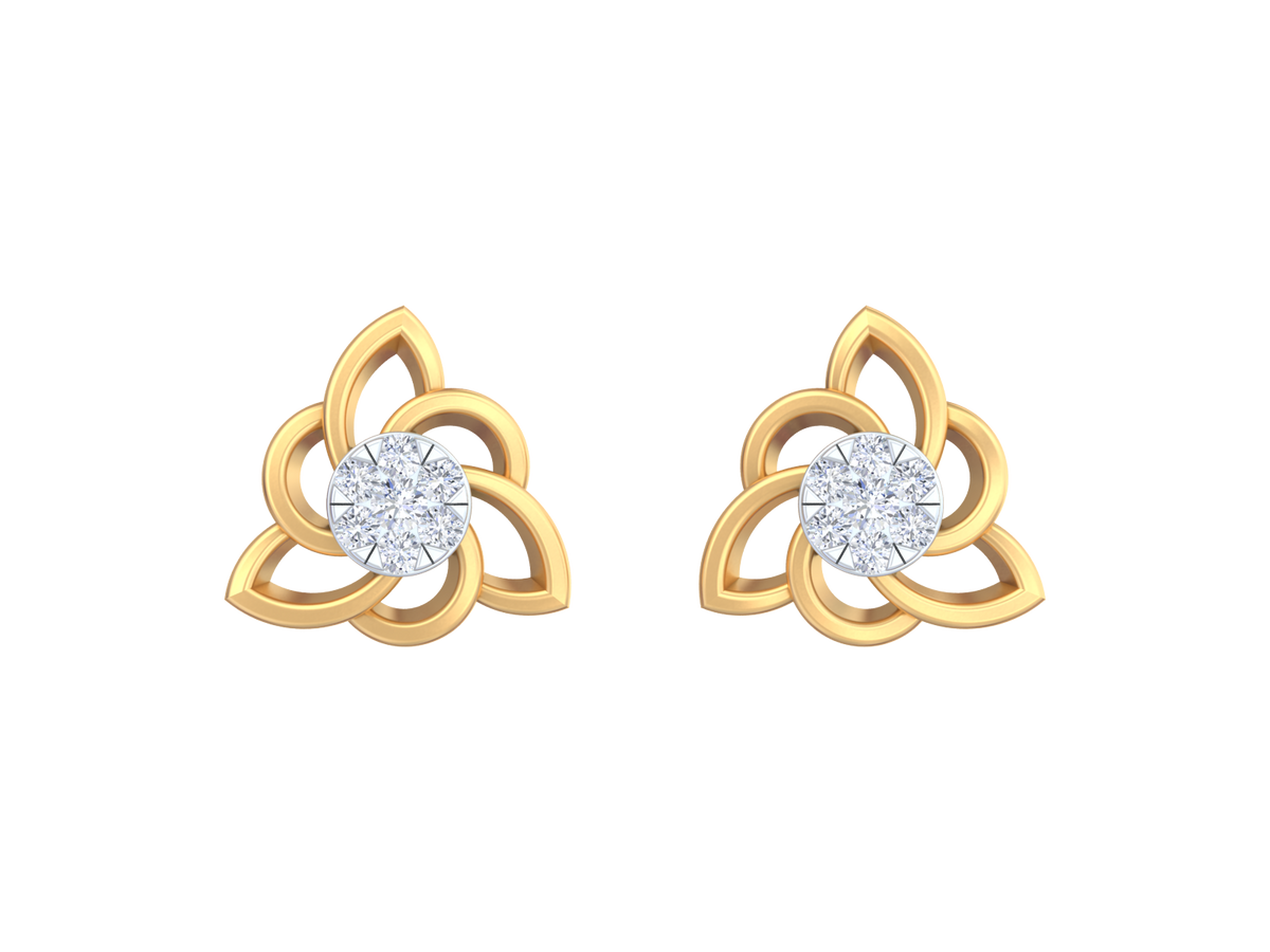18K Gold & Diamond Women Earring KRK40090E