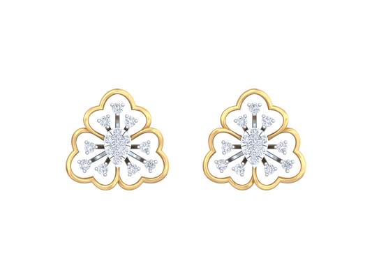 18K Gold & Diamond Women Stud Earring KRK40098E