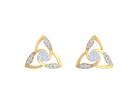 18K Gold & Diamond Women Stud Earring KRK40106E