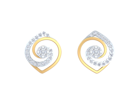 18K Gold & Diamond Women Stud Earring KRK40107E