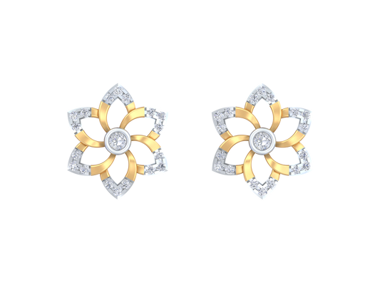 18K Gold & Diamond Women Stud Earring KRK40111E