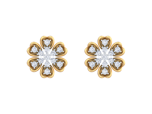 18K Gold & Diamond Women Stud Earring KRK40113E