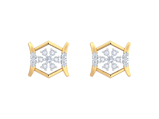 18K Gold & Diamond Women Stud Earring KRK40114E