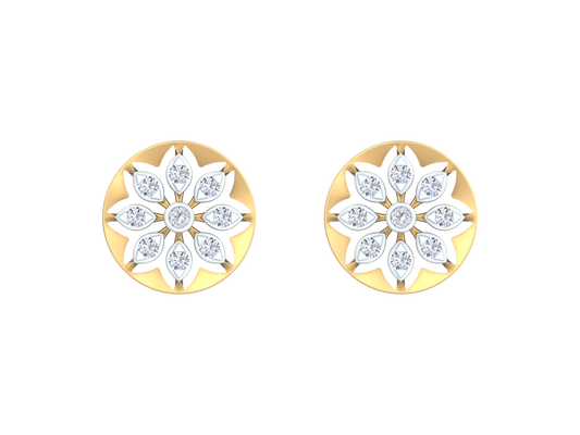 18K Gold & Diamond Women Stud Earring KRK40116E